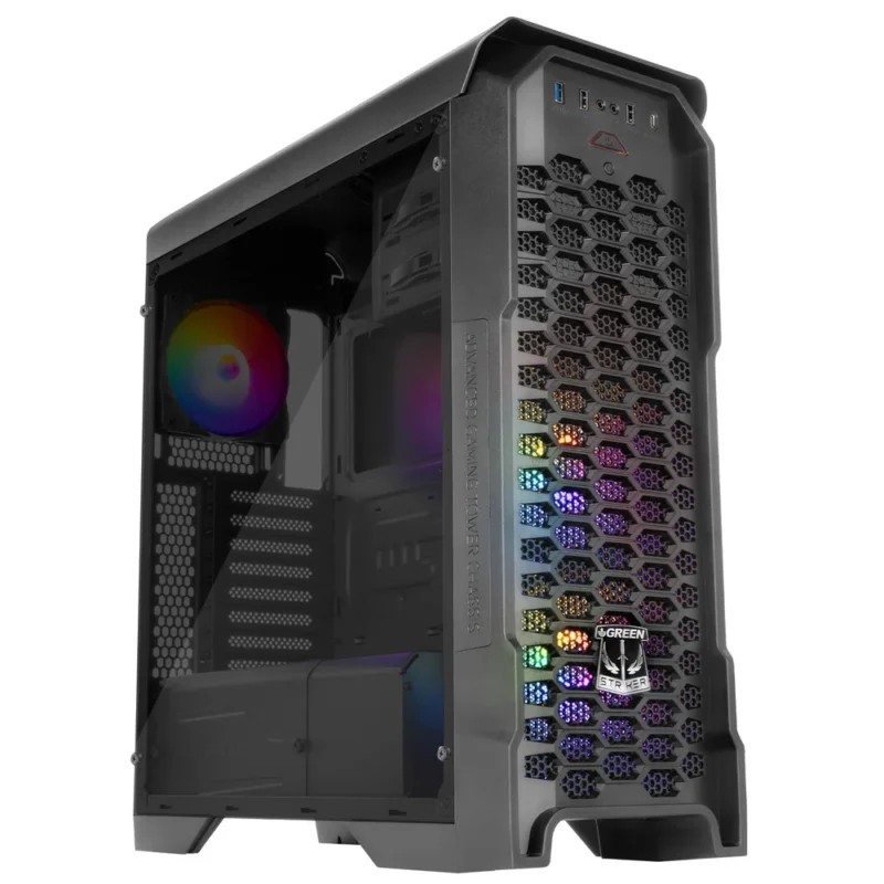 کیس کامپیوتر گرین مدل GREEN Striker FRGB