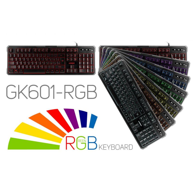 کیبورد مخصوص بازی گرین مدل GK601-RGB