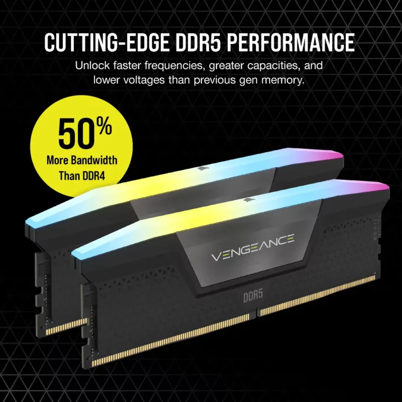 رم 16 گیگ DDR5 کورسیر Corsair VENGEANCE RGB 5600