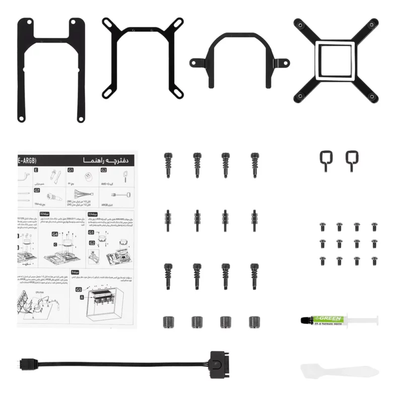 خنک کننده پردازنده گرین مدل GLACIER 240 ECO-ARGB