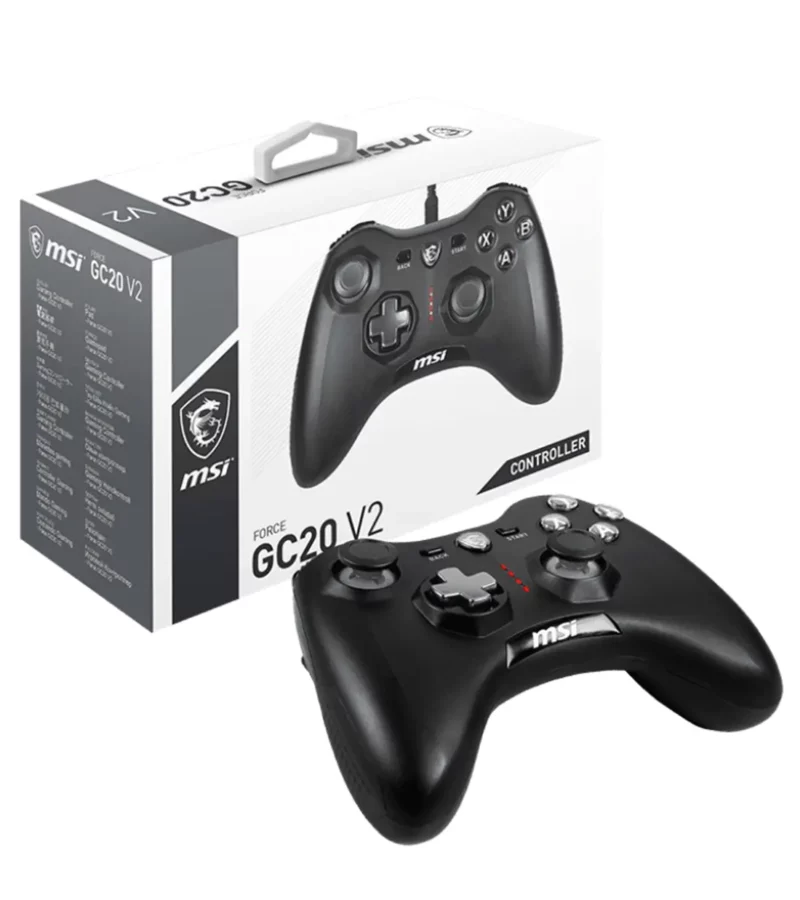 دسته بازی ام اس آی FORCE GC20 V2 Black