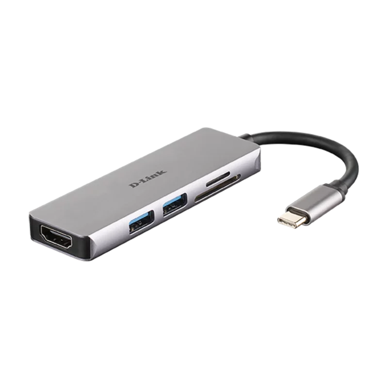 هاب USB-C دی لینک 5 پورت مدل DUB-M530