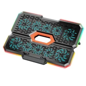 پایه خنک کننده لپ تاپ کول کلد مدل K39 RGB 1 پایه خنک کننده لپ تاپ کول کلد مدل cool cold K39 RGB