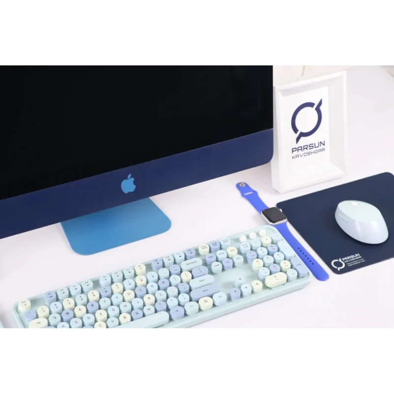 آی مک 22 اینچ اپل iMAC Slim A1418 2012 i5 G3 dark BLUE color SET