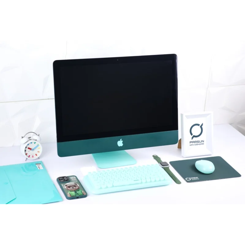 آی مک 22 اینچ اپل iMAC Slim A1418 2017 i5 G7 dark green color set