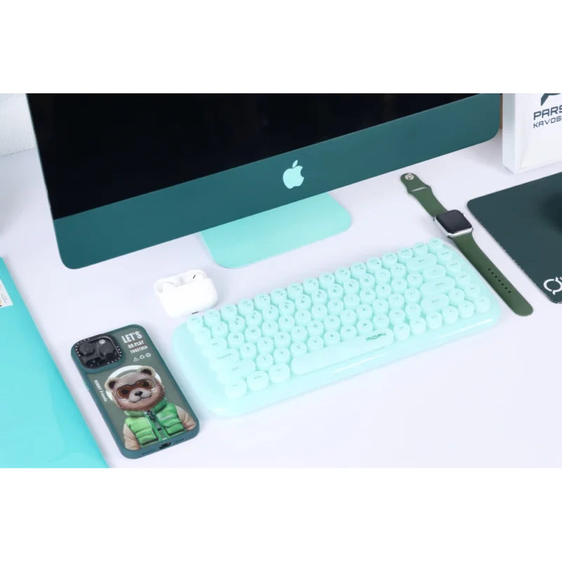 آی مک 22 اینچ اپل iMAC Slim A1418 2017 i5 G7 dark green color set