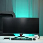 مانیتور جی پلاس گیمینگ 34 اینچ GPLUS GGM-K349QN نمای جلو