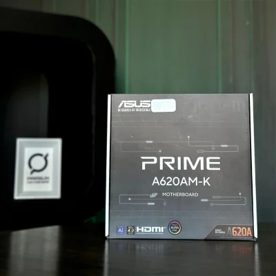 نمای کامل باندل مادربرد پردازنده رم ASUS A620AM-K CPU RYZEN 8500G