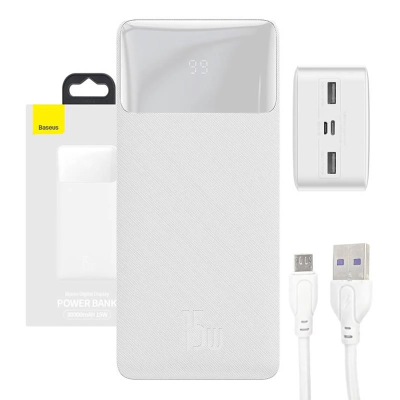 BASEUS BIPOW15W 30000mah (1) پاوربانک بیسوس 30000mAh مدل BASEUS BIPOW15W