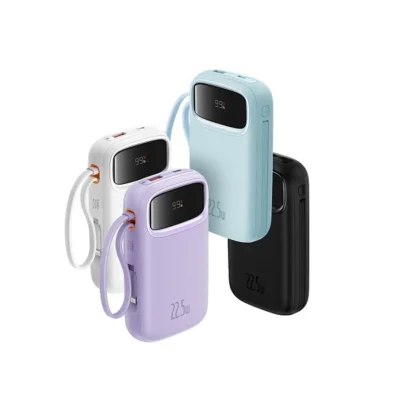 پاوربانک بیسوس 10000mAh مدل QPow2 Dual Cable