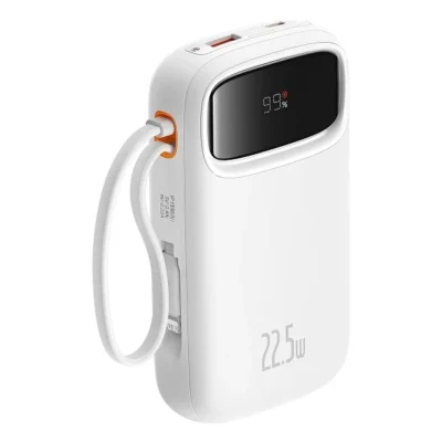 پاوربانک بیسوس 10000mAh مدل QPow2 Dual Cable