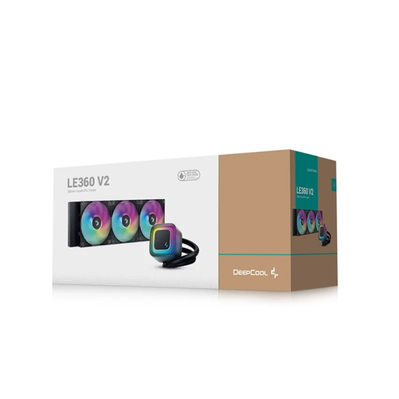 خنک کننده آبی پردازنده دیپ کول مدل LE360 V2 نمای جعبه