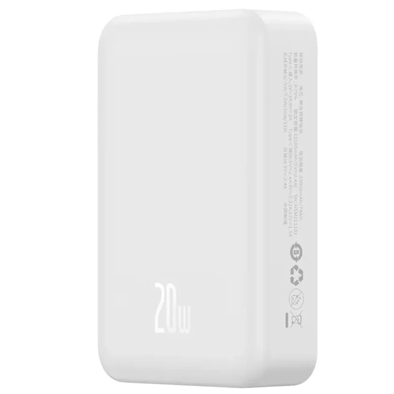 پاوربانک 20 وات بیسوس مدل Magnetic Mini 20000mAh