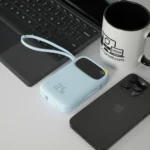 پاوربانک بیسوس 10000mAh مدل QPow2 Dual Cable رنگ آبی
