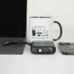 پاوربانک بیسوس 10000mAh مدل QPow2 Dual Cable رنگ مشکی نمای کابل