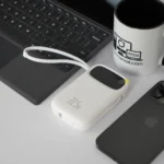 پاوربانک بیسوس 10000mAh مدل QPow2 Dual Cable رنگ سفید