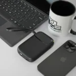 پاوربانک بیسوس 10000mAh مدل QPow2 Dual Cable رنگ مشکی تصویر اختصاصی