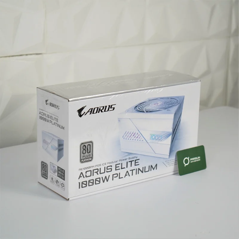 پاور 1000 وات گیگابایت مدل Aorus Elite 1000W ICE Platinum با جعبه