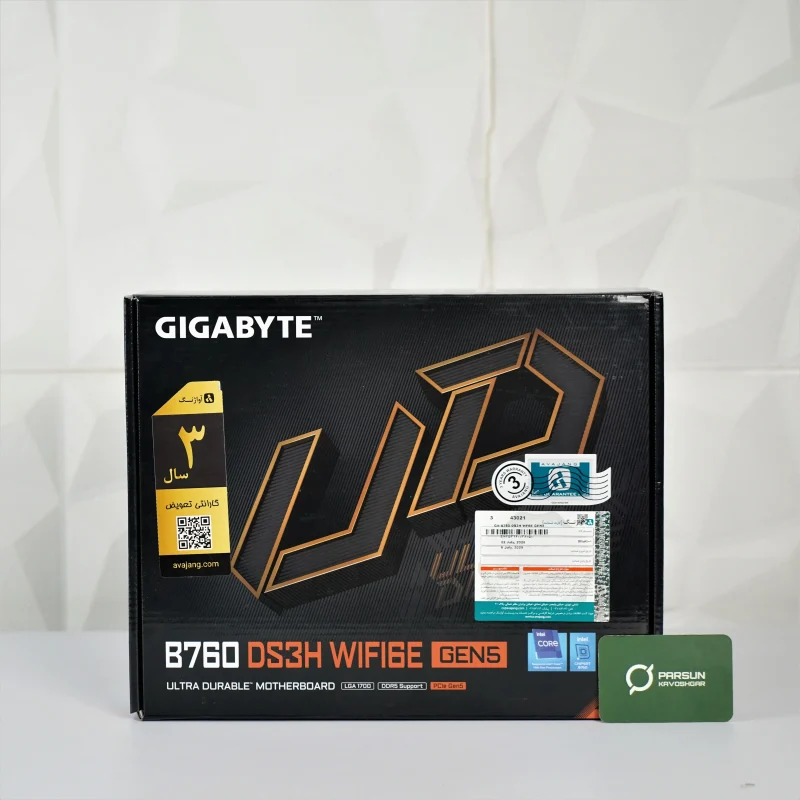 مادربرد گیگابایت Gigabyte B760 DS3H WIFI6E GEN5باجعبه