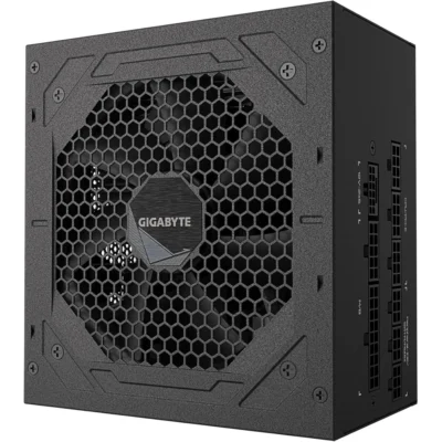 پاور 750 وات گیگابایت Gigabyte UD750GM V2 با نمای پهلو پاور