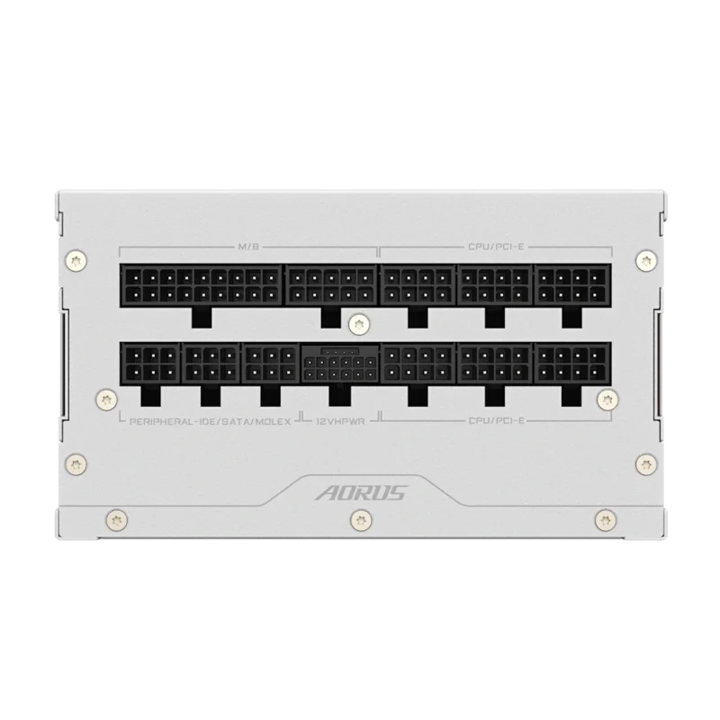 پاور 1000 وات گیگابایت مدل Aorus Elite 1000W Platinum نمای پورت ها