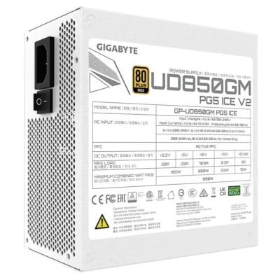 پاور 850 وات گیگابایت UD850GM PG5 V2 ICE