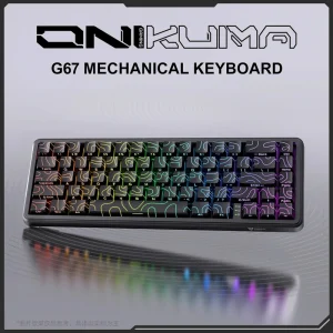 کیبورد گیمینگ مکانیکال ONIKUMA G67 RGB 2 نمای روبرو ONIKUMA G67 RGB.......
