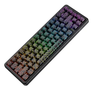 کیبورد گیمینگ مکانیکال ONIKUMA G67 RGB 1 نمای کنار کیبورد ONIKUMA G67 RGB..
