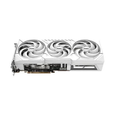 نمای بالایی کارت گرافیک سافایر PURE AMD Radeon RX 9070 XT OC 16GB GPU