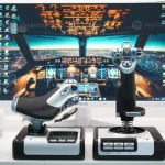 سیستم کنترل پرواز Logitech G Saitek X52 HOTAS