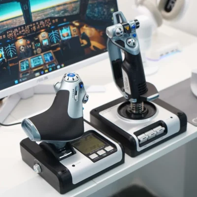 سیستم کنترل پرواز Logitech G Saitek X52 HOTAS