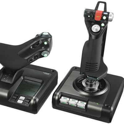 نمای کلی جوی استیک کنترل پرواز Logitech Saitek X52 Pro