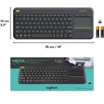 کیبورد بی سیم لاجیتک مدل K400 Plus