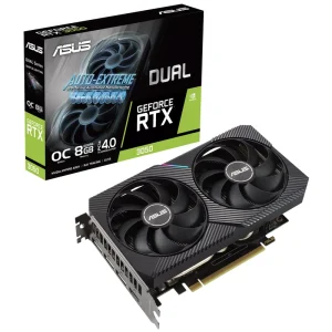کارت گرافیک ایسوس مدل Dual GeForce RTX 3050 OC Edition 8GB با جعبه