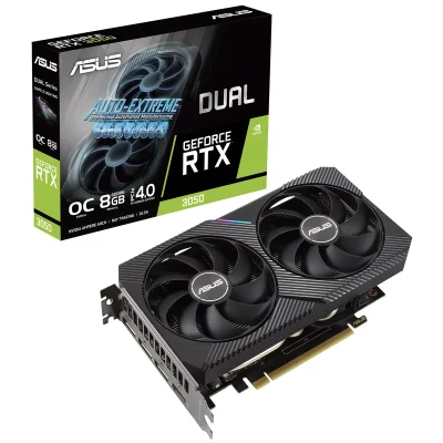 کارت گرافیک ایسوس مدل Dual GeForce RTX 3050 OC Edition 8GB با جعبه