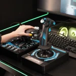 جوی استیک کنترل پرواز لاجیتک X56 PRO RHINO HOTAS